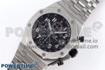 ROYAL OAK OFFSHORE 42MM SS APF 1:1 BEST EDITION BLACK DIAL ON SS BRACELET A3126 - Image 2