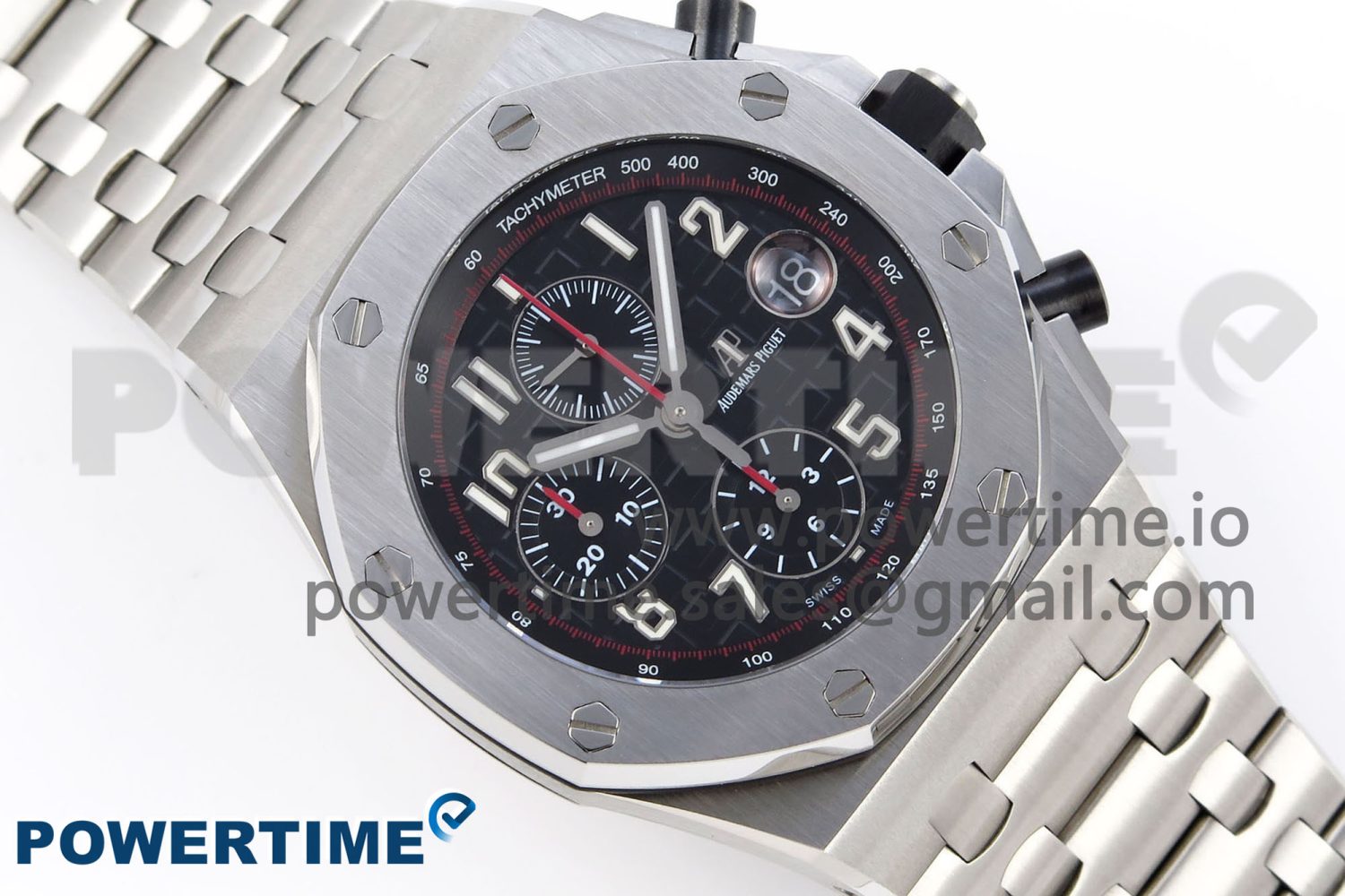 ROYAL OAK OFFSHORE 42MM SS APF 1:1 BEST EDITION BLACK DIAL ON SS BRACELET A3126 - Image 3