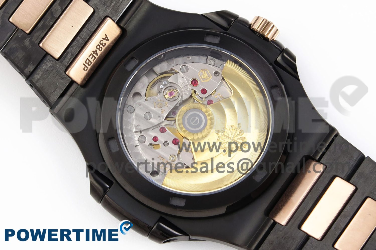 NAUTILUS 5711 DIW CARBON DIWF 1:1 BEST EDITION BLACK TEXTURED DIAL ON CARBON/RG BRACELET 324CS - Image 8
