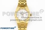 Royal Oak 37mm 15450 YG IPF Best Edition White Dial on YG Bracelet SA3120 Super Clone