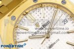 Royal Oak 37mm 15450 YG IPF Best Edition White Dial on YG Bracelet SA3120 Super Clone - Image 4
