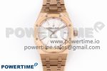 Royal Oak 37mm 15450 RG IPF Best Edition White Dial on RG Bracelet SA3120 Super Clone