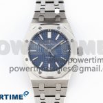 Royal Oak 37mm 15450 SS IPF Best Edition Blue Dial on SS Bracelet SA3120 Super Clone