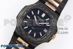 NAUTILUS 5711 DIW CARBON DIWF 1:1 BEST EDITION BLACK TEXTURED DIAL ON CARBON/RG BRACELET 324CS - Image 2