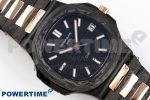 NAUTILUS 5711 DIW CARBON DIWF 1:1 BEST EDITION BLACK TEXTURED DIAL ON CARBON/RG BRACELET 324CS - Image 3