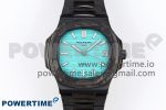 NAUTILUS 5711 DIW CARBON DIWF 1:1 BEST EDITION TIFFANY BLUE TEXTURED DIAL ON CARBON/PVD BRACELET 324CS