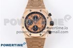 ROYAL OAK OFFSHORE 42MM RG APF 1:1 BEST EDITION RG DIAL ON RG BRACELET A3126