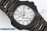 NAUTILUS 5711 DIW CARBON DIWF 1:1 BEST EDITION WHITE TEXTURED DIAL ON CARBON/PVD BRACELET 324CS - Image 3