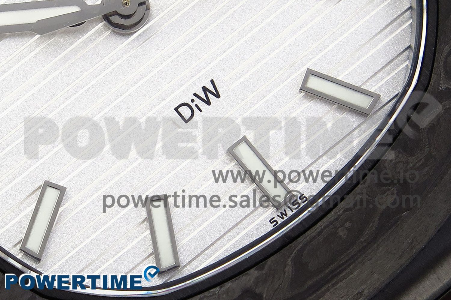 NAUTILUS 5711 DIW CARBON DIWF 1:1 BEST EDITION WHITE TEXTURED DIAL ON CARBON/PVD BRACELET 324CS - Image 5