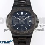 NAUTILUS 5711 DIW CARBON DIWF 1:1 BEST EDITION BLUE TEXTURED DIAL ON CARBON/PVD BRACELET 324CS