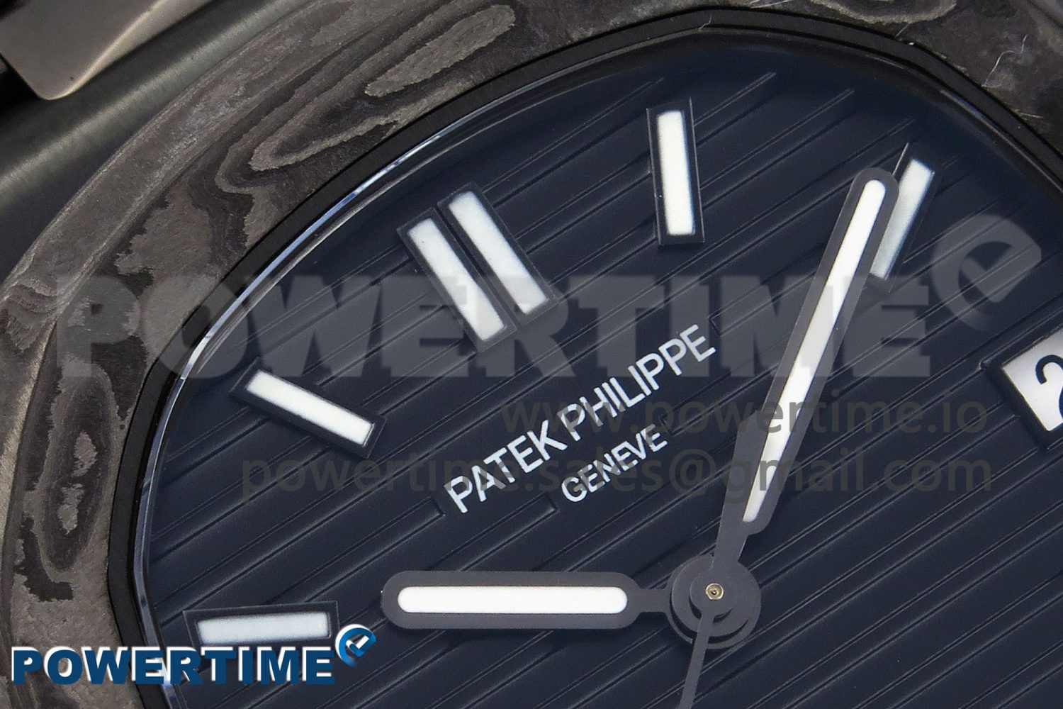 NAUTILUS 5711 DIW CARBON DIWF 1:1 BEST EDITION BLUE TEXTURED DIAL ON CARBON/PVD BRACELET 324CS - Image 4
