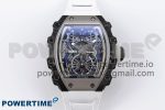 RM21-01 TOURBILLON NTPT RMF BEST EDITION SKELETON DIAL ON WHITE RUBBER STRAP