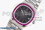NAUTILUS 5711 SS GPF 1:1 BEST EDITION GRAY DIAL PURPLE DIAMONDS BEZEL ON SS BRACELET 324CS - Image 2