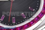 NAUTILUS 5711 SS GPF 1:1 BEST EDITION GRAY DIAL PURPLE DIAMONDS BEZEL ON SS BRACELET 324CS - Image 5