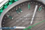 NAUTILUS 5711 SS GPF 1:1 BEST EDITION GRAY DIAL GREEN DIAMONDS BEZEL ON SS BRACELET 324CS - Image 4