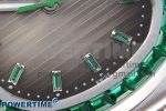 NAUTILUS 5711 SS GPF 1:1 BEST EDITION GRAY DIAL GREEN DIAMONDS BEZEL ON SS BRACELET 324CS - Image 5