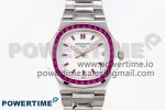 NAUTILUS 5711 SS GPF 1:1 BEST EDITION WHITE DIAL PURPLE DIAMONDS BEZEL ON SS BRACELET 324CS