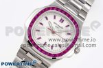 NAUTILUS 5711 SS GPF 1:1 BEST EDITION WHITE DIAL PURPLE DIAMONDS BEZEL ON SS BRACELET 324CS - Image 2