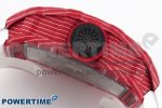 RM035 RED CARBON T+F BEST EDITION SKELETON DIAL ON WHITE RUBBER STRAP CLONE RMUL2 - Image 7