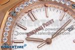 ROYAL OAK 33MM LADIES RG 8F BEST EDITION WHITE DIAL DIAMONDS BEZEL ON RG BRACELET QUARTZ - Image 4