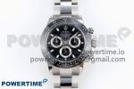 DAYTONA 116500 APSF 1:1 BEST EDITION BLACK DIAL ON SS BRACELET SH4130