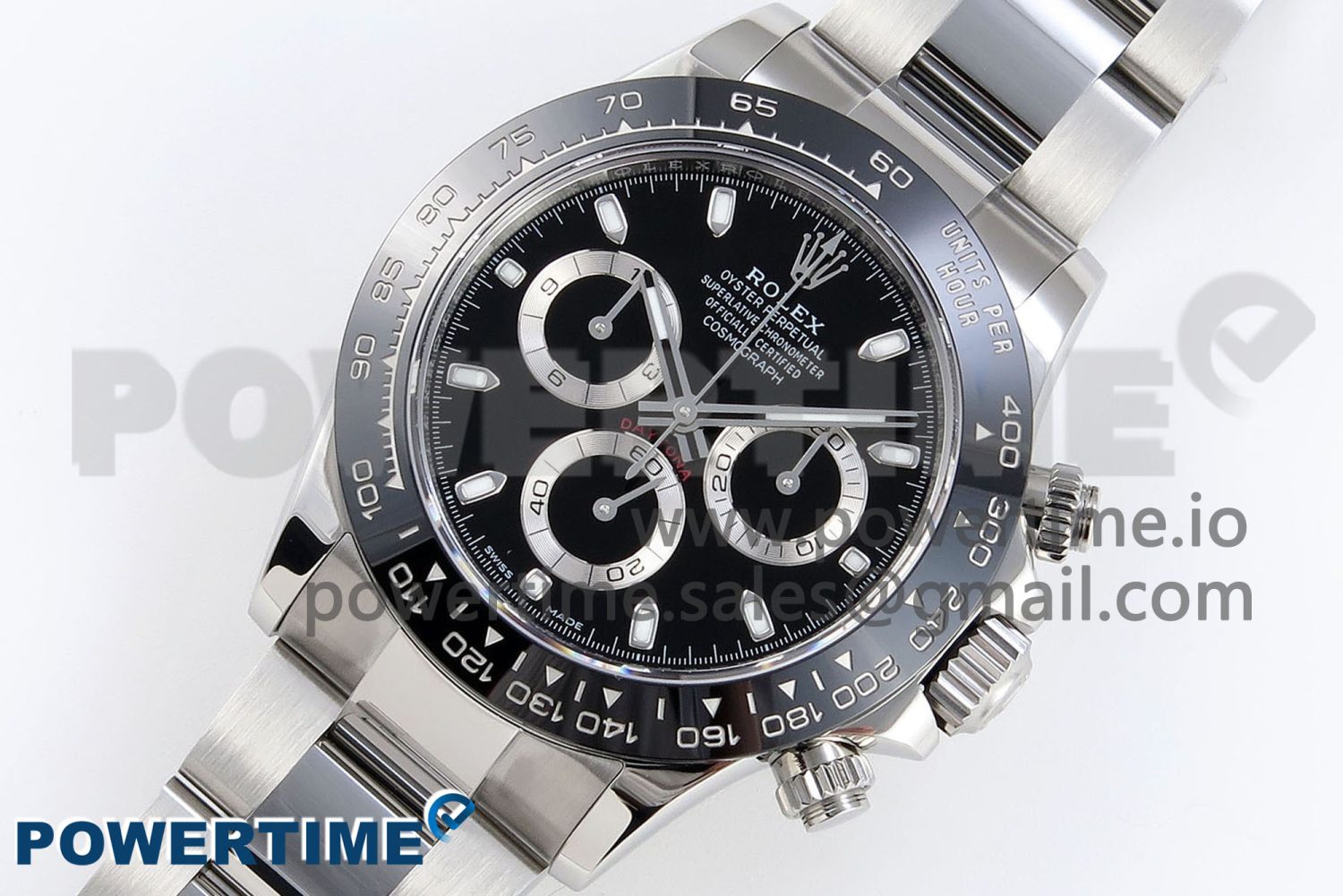 DAYTONA 116500 APSF 1:1 BEST EDITION BLACK DIAL ON SS BRACELET SH4130 - Image 2