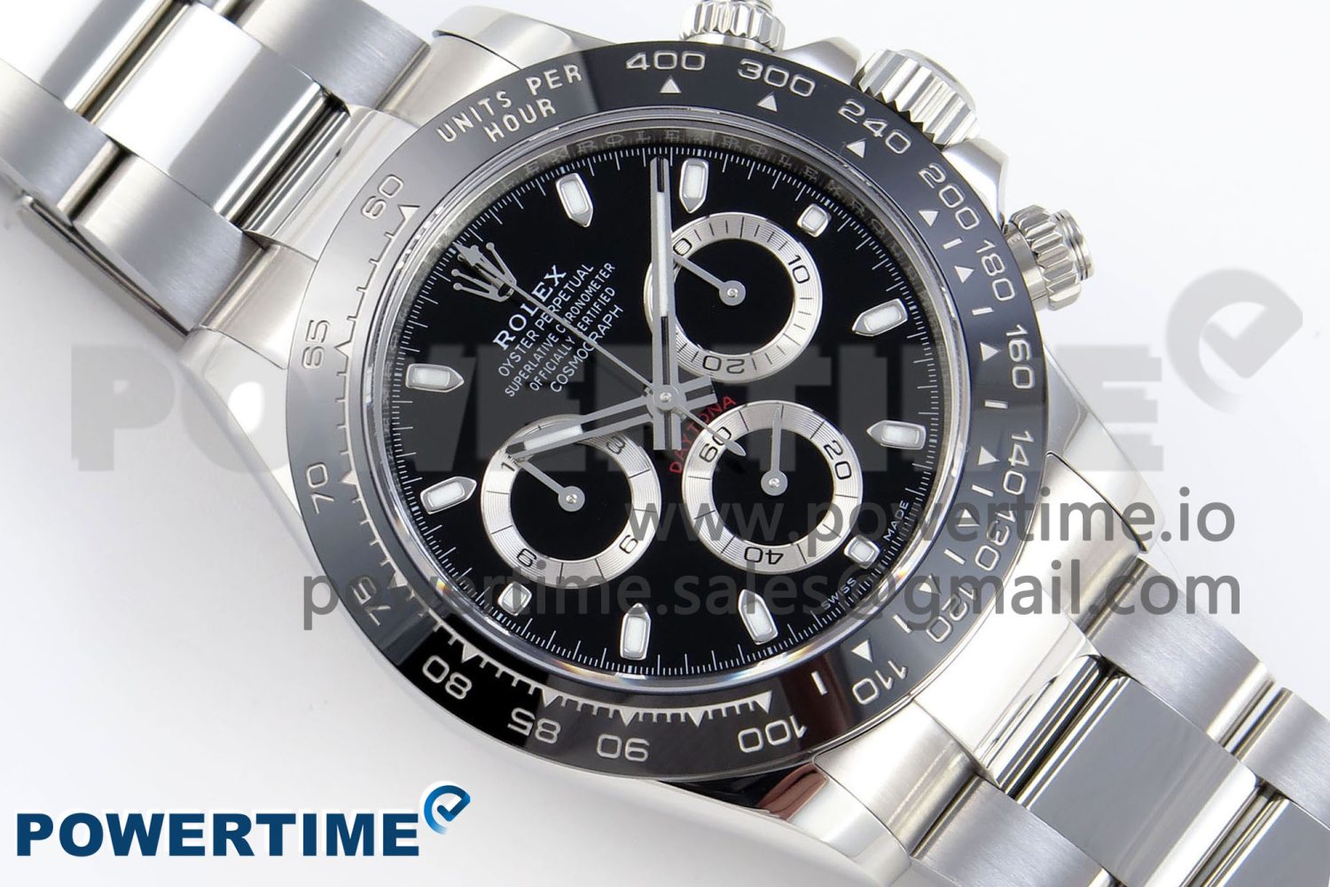 DAYTONA 116500 APSF 1:1 BEST EDITION BLACK DIAL ON SS BRACELET SH4130 - Image 3