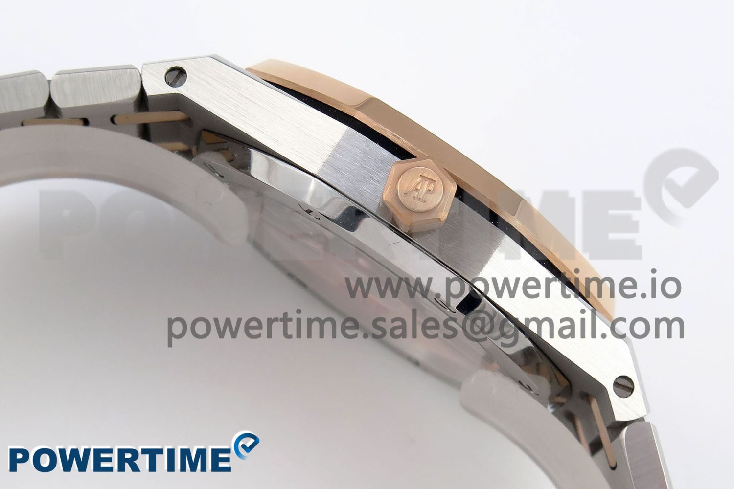 ROYAL OAK 33MM LADIES SS/RG 8F BEST EDITION WHITE DIAL DIAMONDS BEZEL ON SS/RG BRACELET QUARTZ - Image 6
