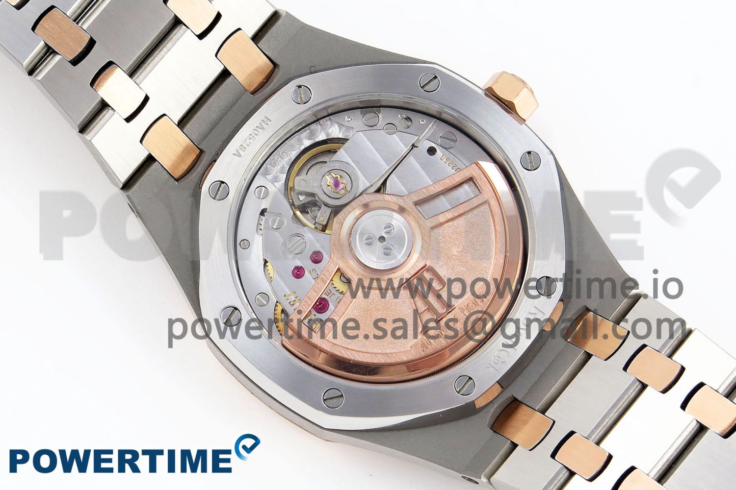 ROYAL OAK 33MM LADIES SS/RG 8F BEST EDITION WHITE DIAL DIAMONDS BEZEL ON SS/RG BRACELET QUARTZ - Image 8
