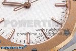 ROYAL OAK 33MM LADIES SS/RG 8F BEST EDITION WHITE DIAL DIAMONDS BEZEL ON SS/RG BRACELET QUARTZ - Image 5