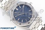 ROYAL OAK 33MM LADIES SS 8F BEST EDITION BLUE DIAL DIAMONDS BEZEL ON SS BRACELET QUARTZ - Image 3