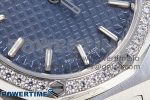 ROYAL OAK 33MM LADIES SS 8F BEST EDITION BLUE DIAL DIAMONDS BEZEL ON SS BRACELET QUARTZ - Image 5