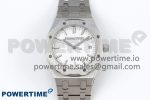 ROYAL OAK 33MM LADIES SS 8F BEST EDITION WHITE DIAL ON SS BRACELET QUARTZ