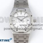 ROYAL OAK 33MM LADIES SS 8F BEST EDITION WHITE DIAL ON SS BRACELET QUARTZ