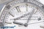 ROYAL OAK 33MM LADIES SS 8F BEST EDITION WHITE DIAL DIAMONDS BEZEL ON SS BRACELET QUARTZ - Image 4