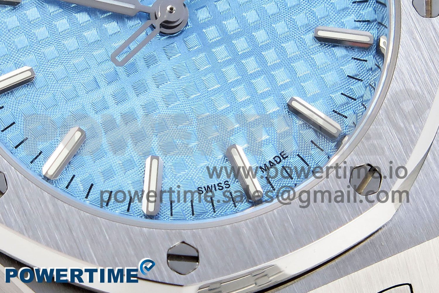 ROYAL OAK 33MM LADIES SS 8F BEST LIGHT BLUE VERSION DIAL ON SS BRACELET QUARTZ - Image 5
