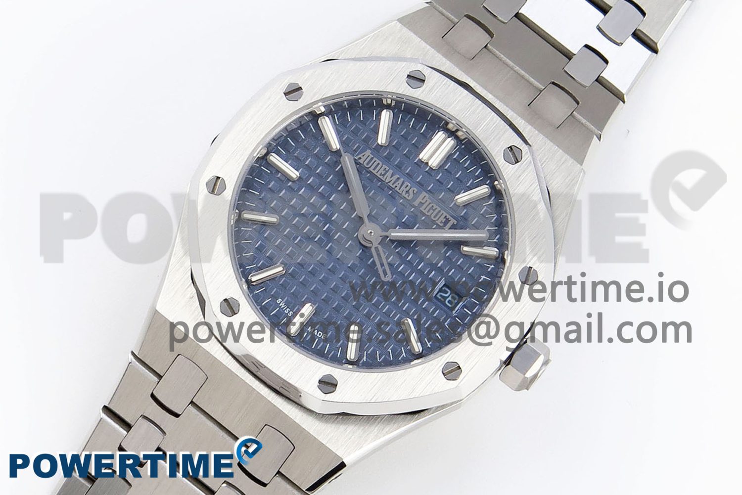 ROYAL OAK 33MM LADIES SS 8F BEST EDITION BLUE DIAL ON SS BRACELET QUARTZ - Image 2