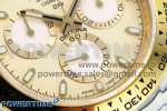 Daytona DIW White Carbon Case YG Bezel Noob Best Edition Beige Dial on Beige Nylon Strap SA4130 - Image 5