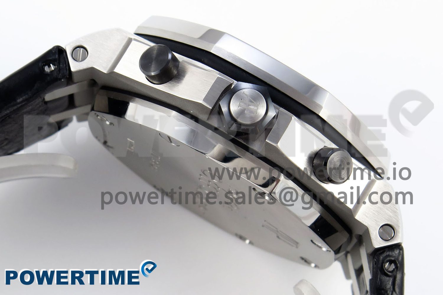 Royal Oak Offshore 42mm SS APF 1:1 Best Edition Black Dial White Markers Ceramic Bezel on Black Rubber Strap A7750 - Image 6