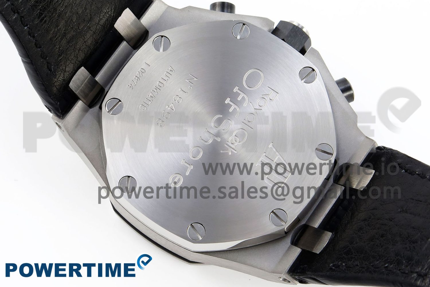 Royal Oak Offshore 42mm SS APF 1:1 Best Edition Black Dial White Markers Ceramic Bezel on Black Rubber Strap A7750 - Image 8