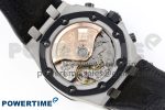 Royal Oak Offshore 42mm SS APF 1:1 Best Edition Black Dial White Markers Ceramic Bezel on Black Rubber Strap A7750 - Image 10