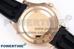 YACHT-MASTER 126655 GAIN WEIGHT RG/TUNGSTEN GOLD ARF 1:1 BEST EDITION BLACK CERAMIC BEZEL ON OYSTERFLEX RUBBER STRAP VS3235 - Image 8