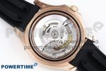 YACHT-MASTER 126655 GAIN WEIGHT RG/TUNGSTEN GOLD ARF 1:1 BEST EDITION BLACK CERAMIC BEZEL ON OYSTERFLEX RUBBER STRAP VS3235 - Image 9