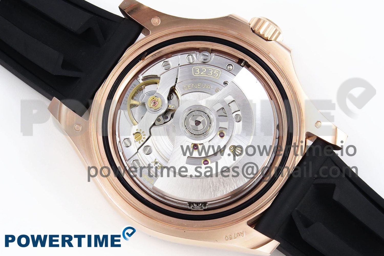 YACHT-MASTER 126655 GAIN WEIGHT RG/TUNGSTEN GOLD ARF 1:1 BEST EDITION BLACK CERAMIC BEZEL ON OYSTERFLEX RUBBER STRAP VS3235 - Image 10