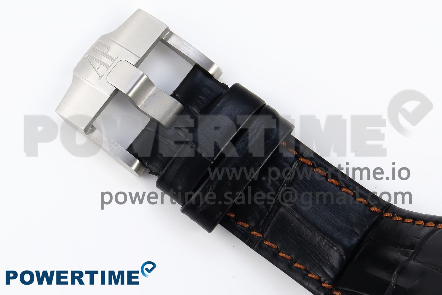 Royal Oak Offshore 42mm SS APF 1:1 Best Edition Black Dial Orange Markers on Black Leather Strap A7750 - Image 11