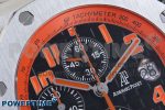 Royal Oak Offshore 42mm SS APF 1:1 Best Edition Black Dial Orange Markers on Black Leather Strap A7750 - Image 4