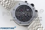 Royal Oak Offshore 42mm SS APF 1:1 Best Edition Gray Dial Black Markers on SS Bracelet A7750 - Image 3