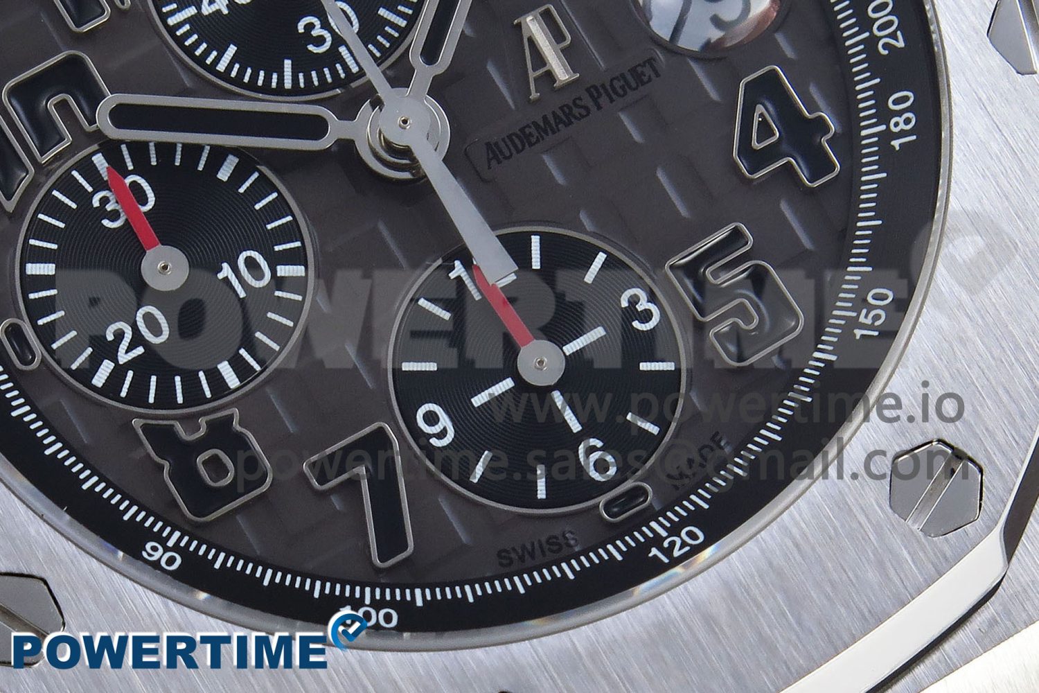 Royal Oak Offshore 42mm SS APF 1:1 Best Edition Gray Dial Black Markers on SS Bracelet A7750 - Image 5