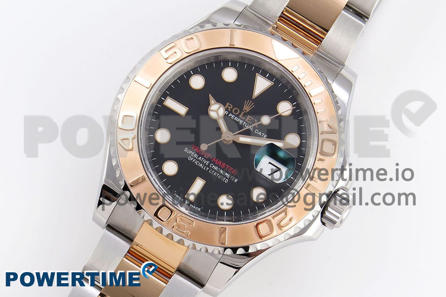 Yacht-Master 126621 SS/RG 904L Steel VSF 1:1 Best Edition Black Dial on SS/RG Bracelet VS3235 - Image 2