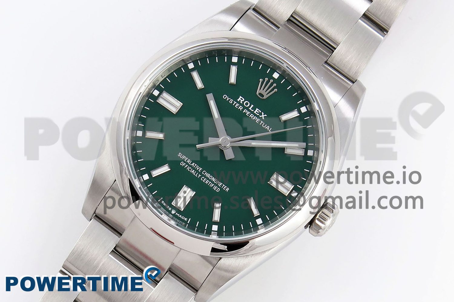 Oyster Perpetual 126000 36mm VSF 1:1 Best Edition 904L Steel Green Dial VS3235 - Image 2